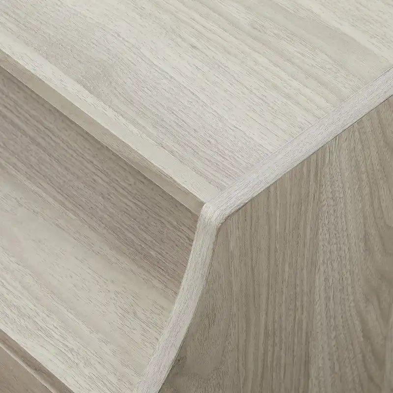 Table de chevet USB moderne avec deux tiroirs