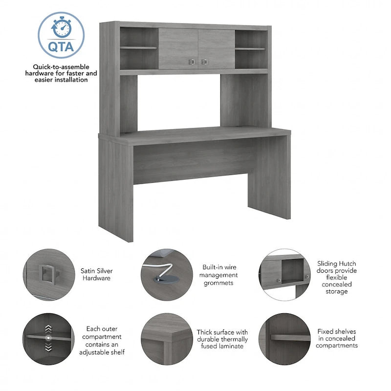 Bureau avec étagère