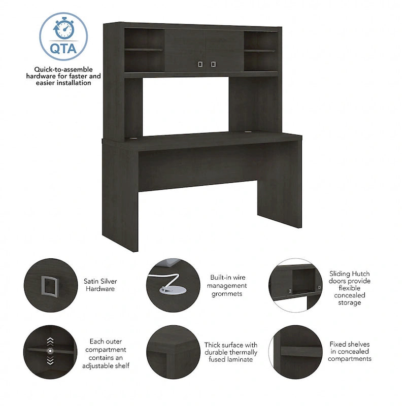 Bureau avec étagère