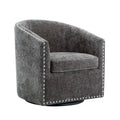 Fauteuil pivotant rond en tissu