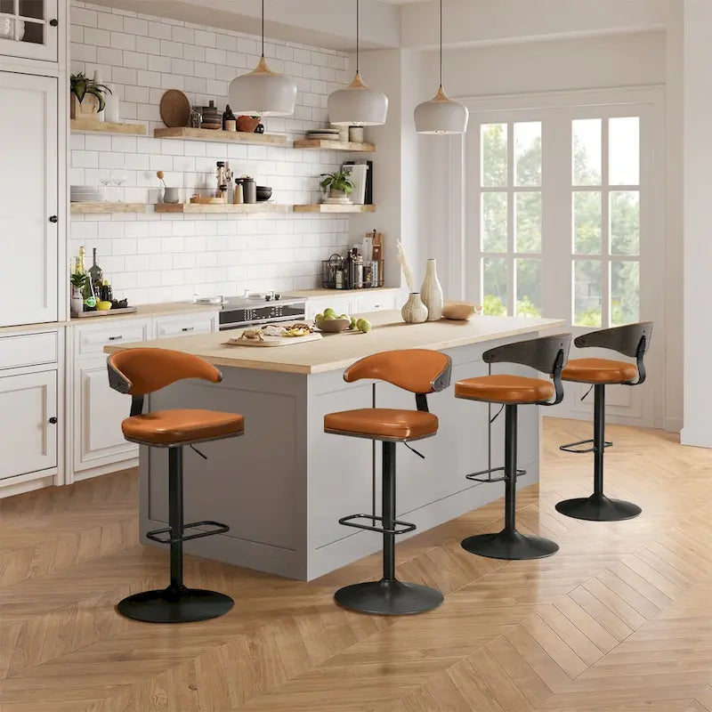 Tabourets de bar pivotants et réglables