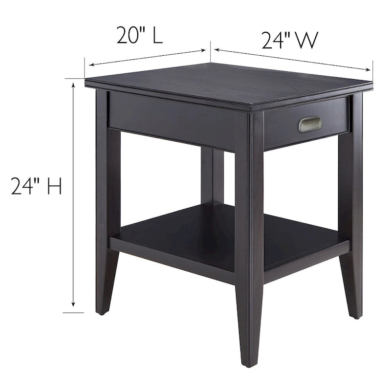 Table d'appoint compensée pour fauteuil inclinable avec étagère