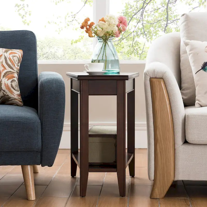 Table d'appoint compensée pour fauteuil inclinable avec étagère