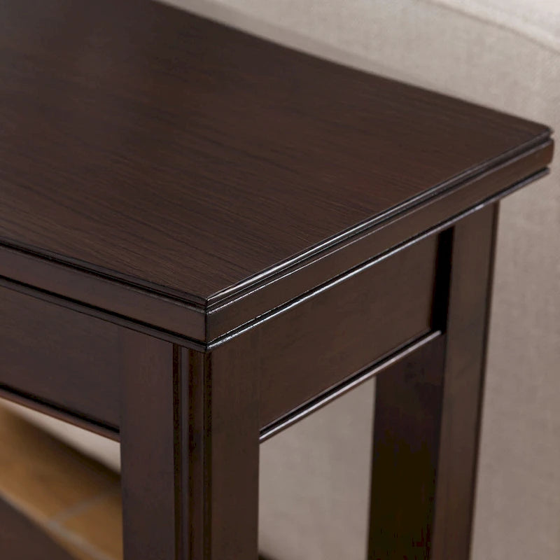 Table d'appoint compensée pour fauteuil inclinable avec étagère