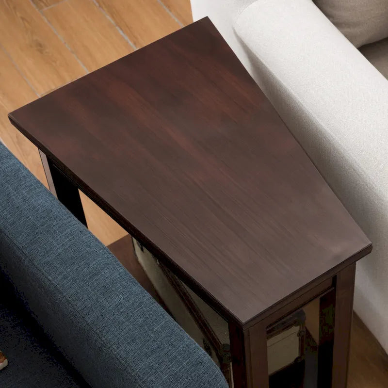 Table d'appoint compensée pour fauteuil inclinable avec étagère