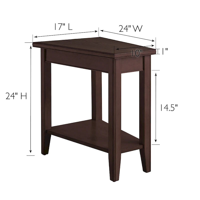 Table d'appoint compensée pour fauteuil inclinable avec étagère