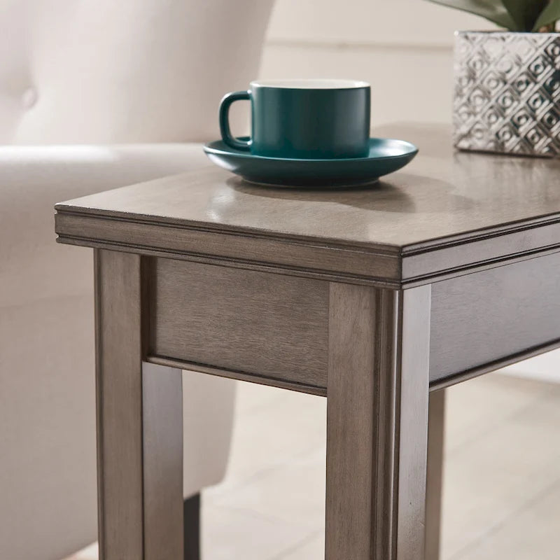 Table d'appoint compensée pour fauteuil inclinable avec étagère