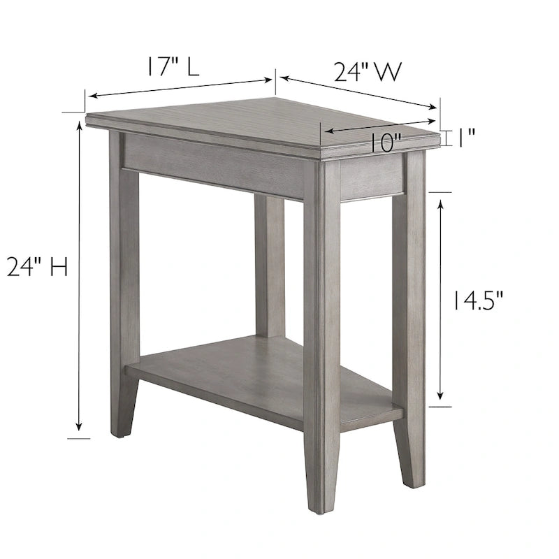 Table d'appoint compensée pour fauteuil inclinable avec étagère