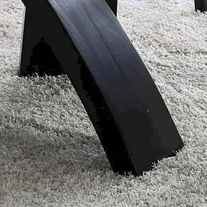 Table à manger ronde contemporaine en verre de 52 pouces de diamètre