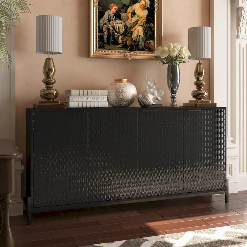 Buffets d'appoint de rangement 4 portes