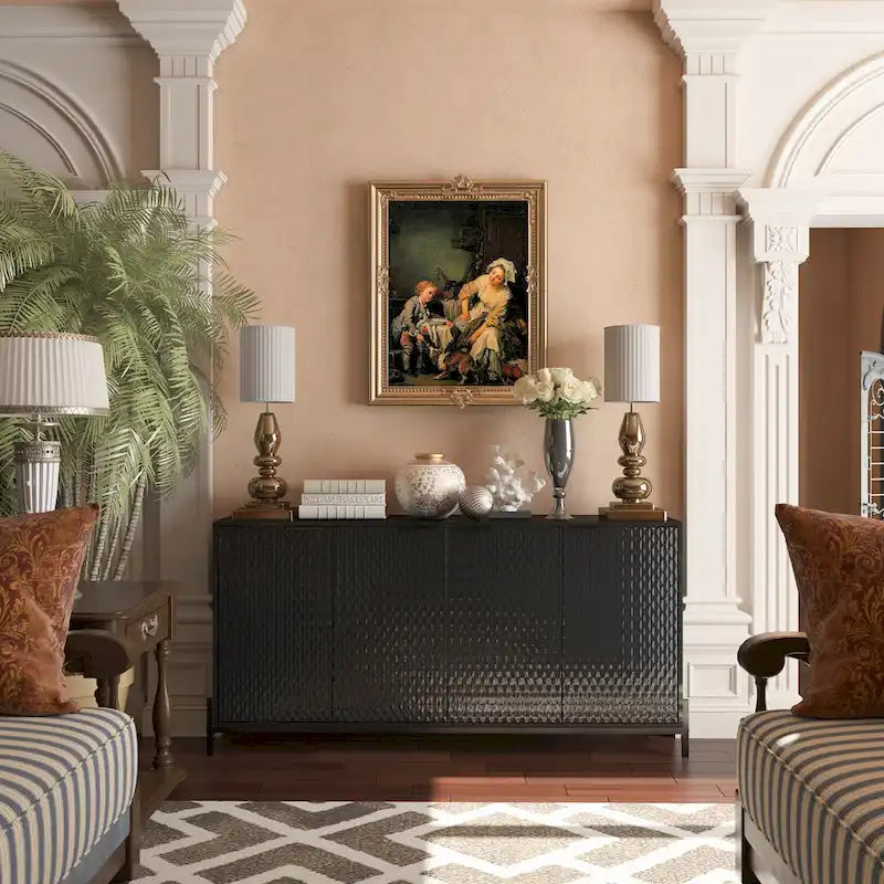 Buffets d'appoint de rangement 4 portes