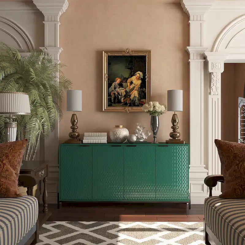 Buffets d'appoint de rangement 4 portes