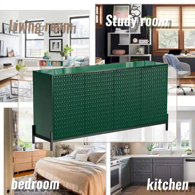 Buffets d'appoint de rangement 4 portes