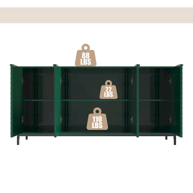 Buffets d'appoint de rangement 4 portes