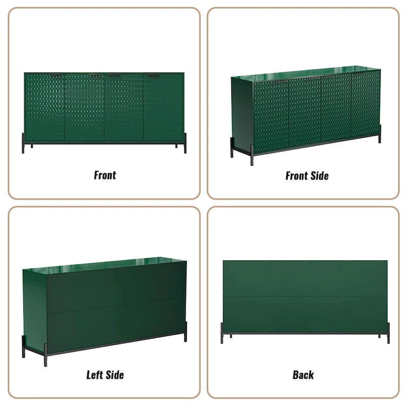Buffets d'appoint de rangement 4 portes
