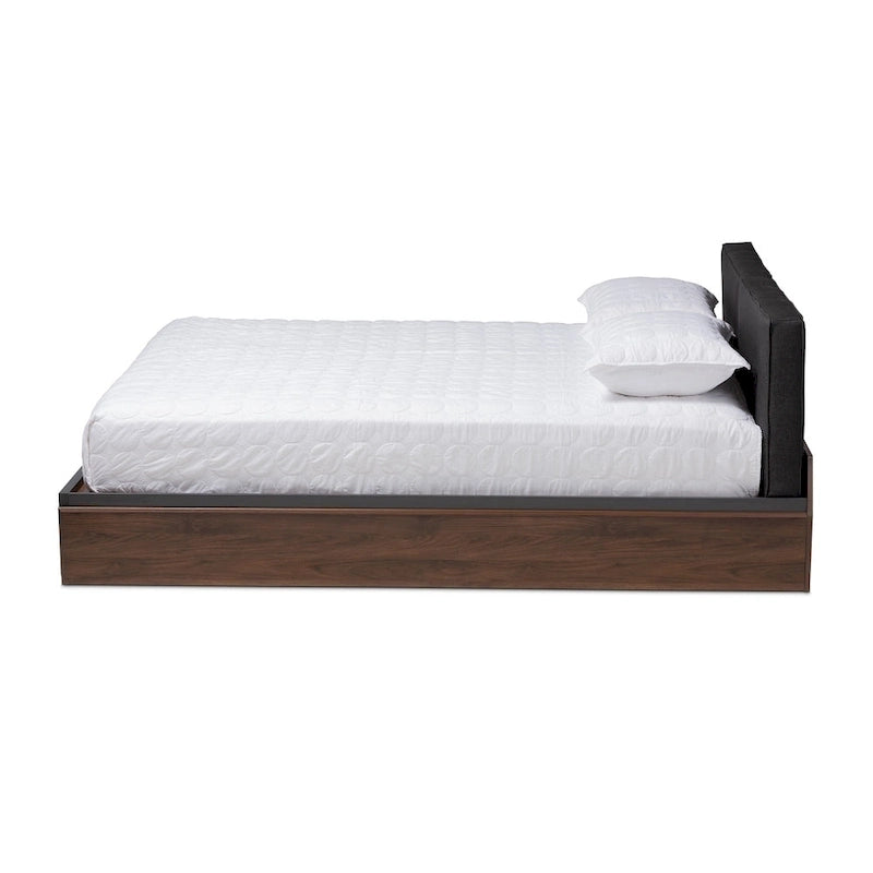 Lit plateforme de rangement taille contemporaine
