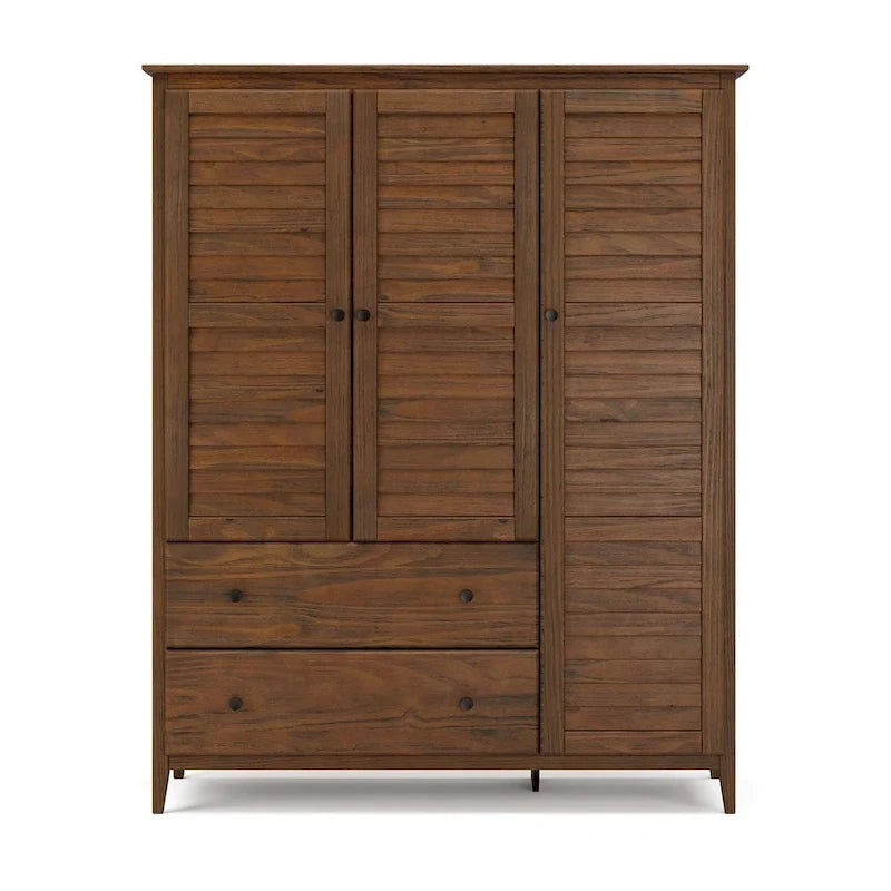 Meuble en bois Armoire 3 portes en bois massif