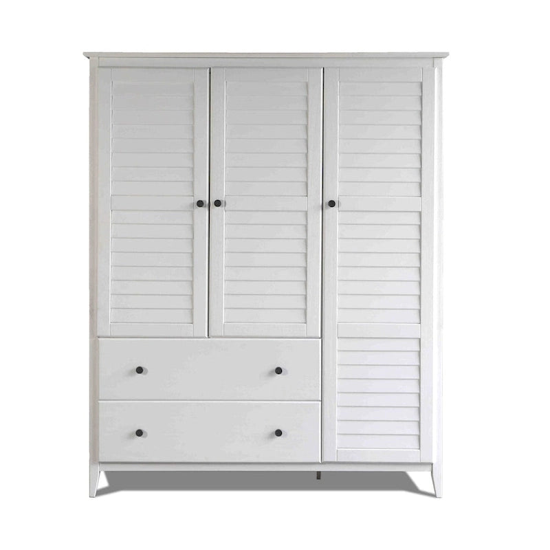 Meuble en bois Armoire 3 portes en bois massif