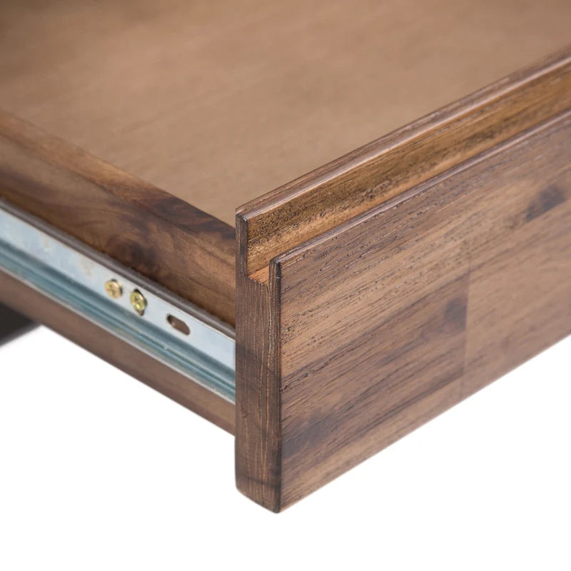 Bureau industriel en bois d'acacia massif