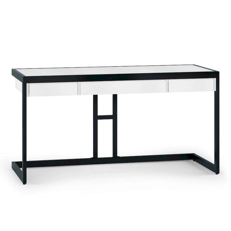 Bureau industriel en bois d'acacia massif