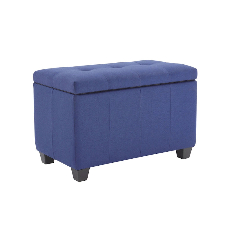 Banc de rangement capitonné avec couvercle à rabat