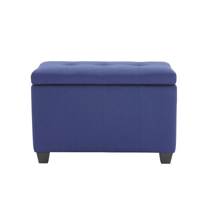 Banc de rangement capitonné avec couvercle à rabat