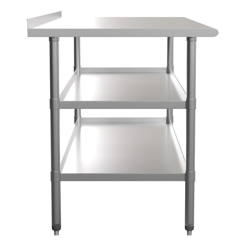 Table de travail de cuisine en acier inoxydable