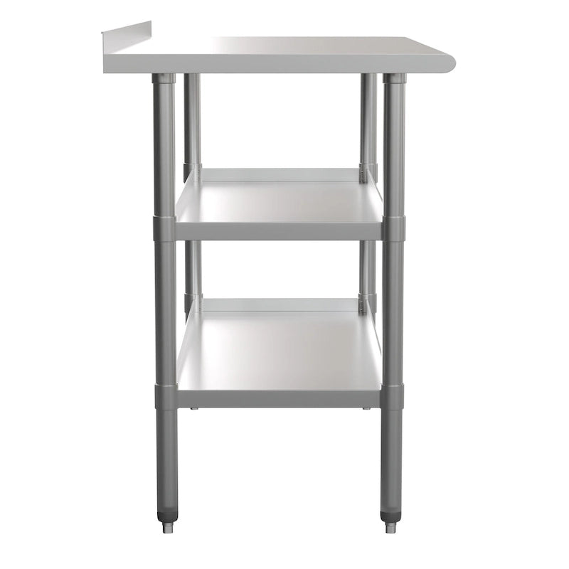 Table de travail de cuisine en acier inoxydable