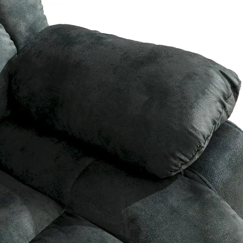 Fauteuil inclinable et pivotant à 360° avec massage manuel, chaleur et vibrations