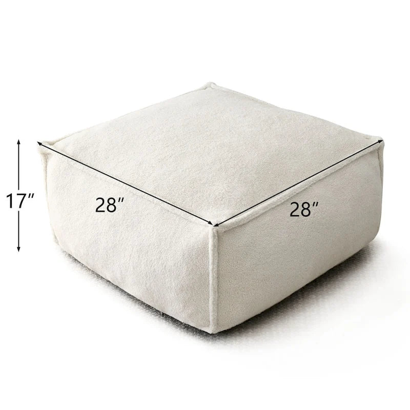 Canapé poire pouf ottoman 28 x 28 pour salon