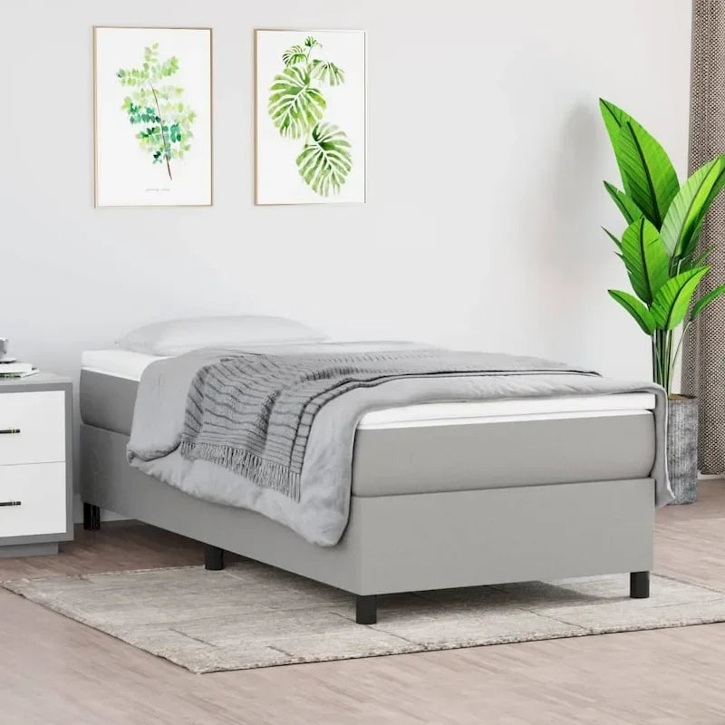 Cadre de lit Sommier Lit plateforme Sommier de matelas Chambre Tissu