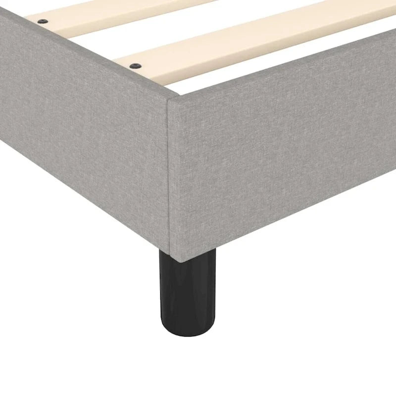Cadre de lit Sommier Lit plateforme Sommier de matelas Chambre Tissu