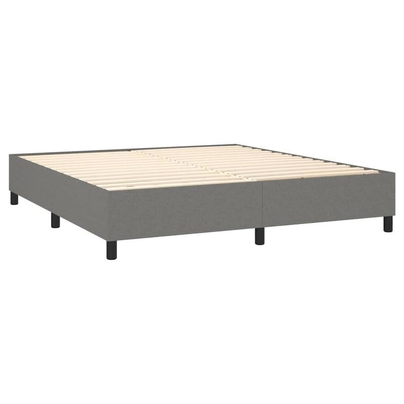 Cadre de lit Sommier Lit plateforme Sommier de matelas Chambre Tissu