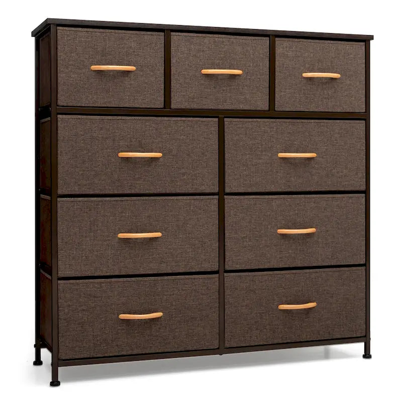 Commode de rangement en tissu à 9 tiroirs extra large