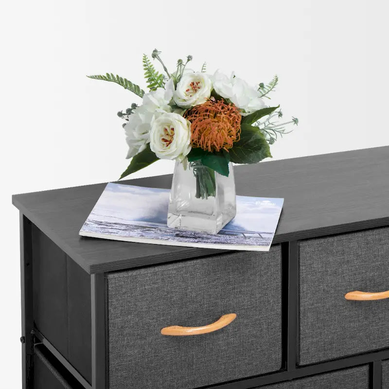 Commode de rangement en tissu à 9 tiroirs extra large
