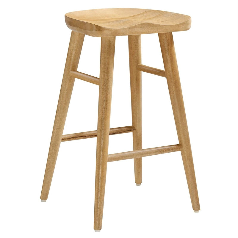 Tabourets de comptoir en bois sans dossier