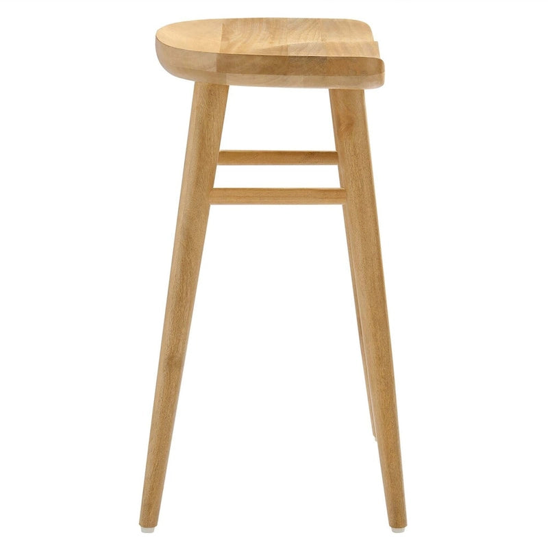 Tabourets de comptoir en bois sans dossier
