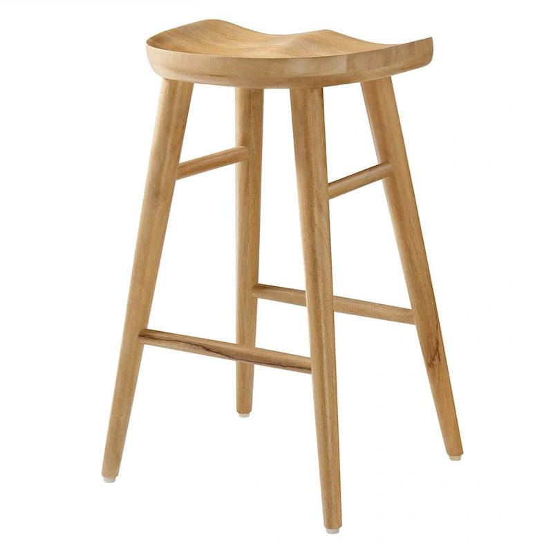Tabourets de comptoir en bois sans dossier