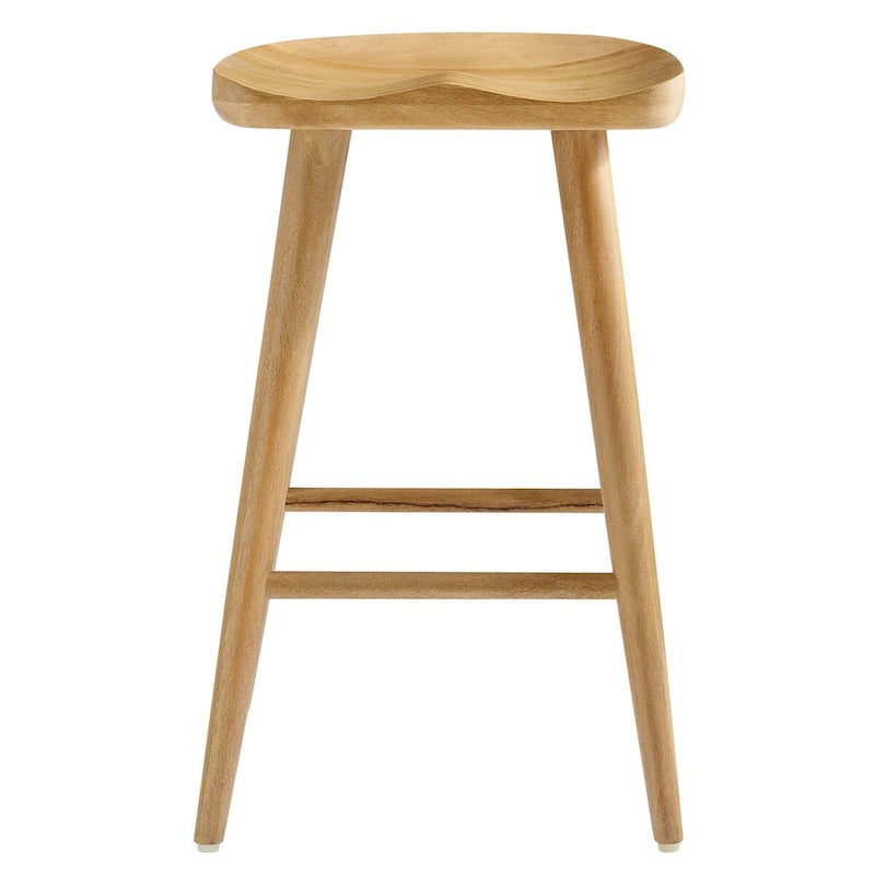 Tabourets de comptoir en bois sans dossier