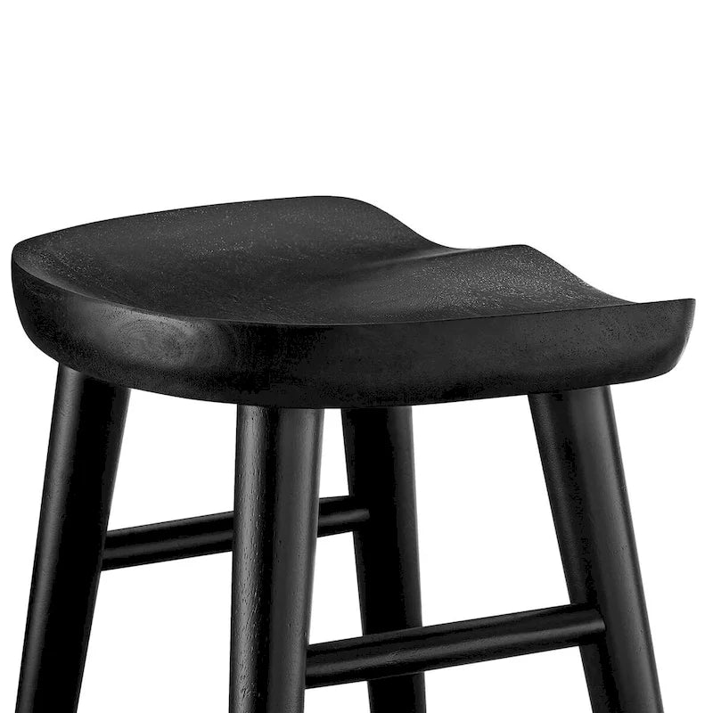 Tabourets de comptoir en bois sans dossier