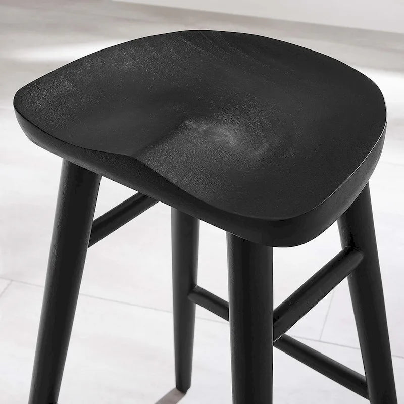 Tabourets de comptoir en bois sans dossier