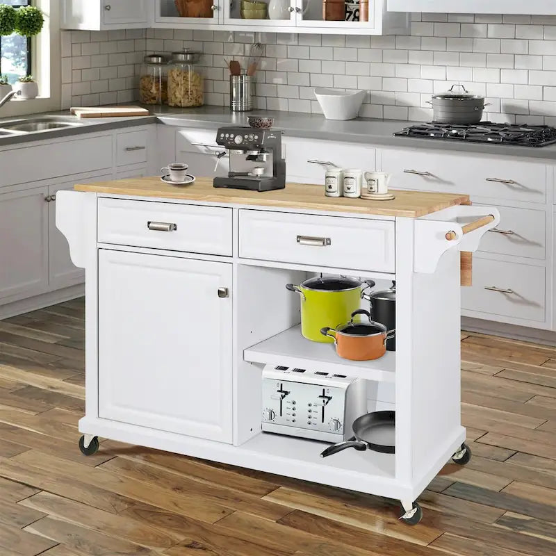 Desserte îlot de cuisine avec rangement pour salle à manger