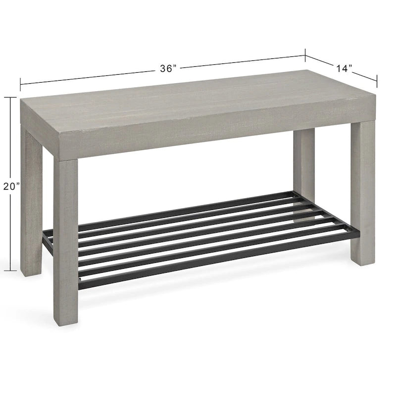 Banc d'entrée de ferme