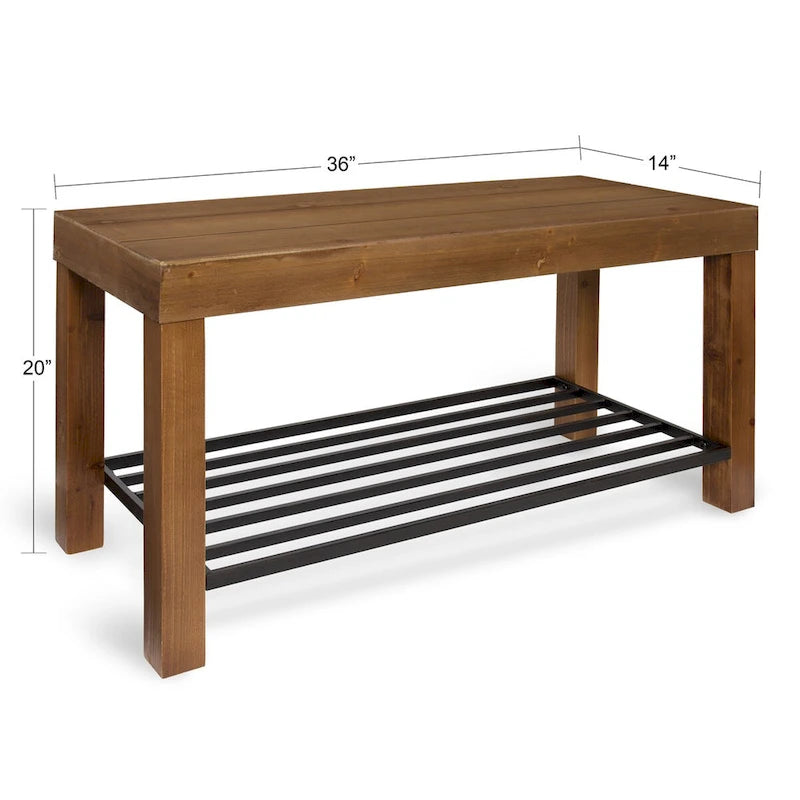 Banc d'entrée de ferme