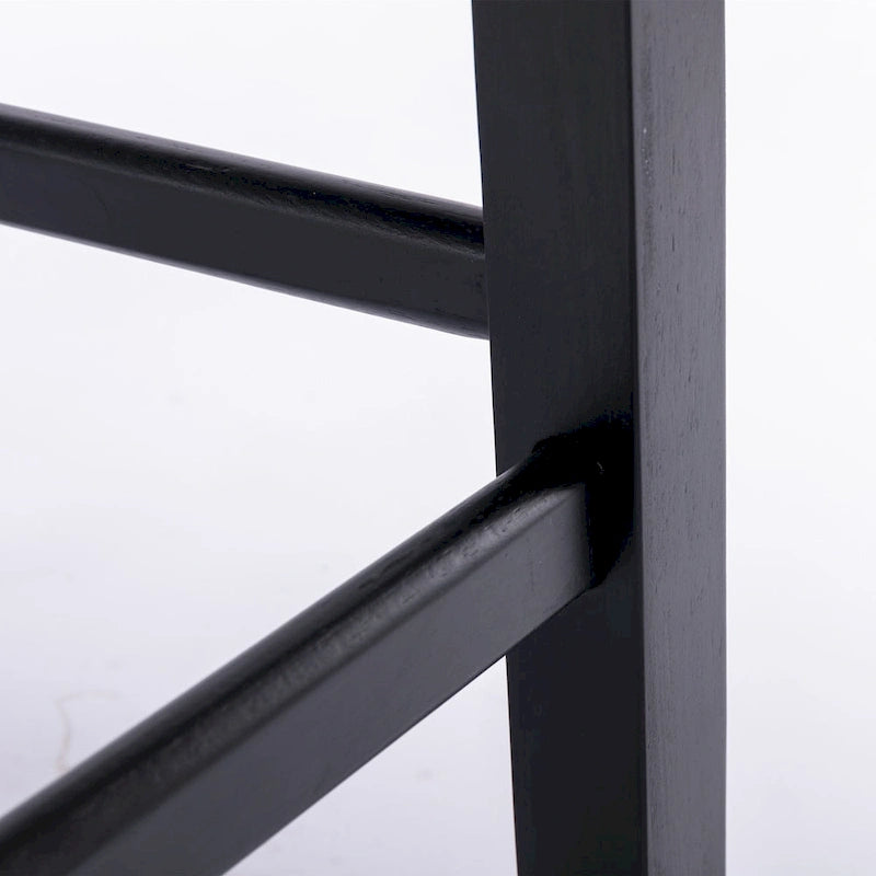 Tabourets de bar en velours capitonnés avec pieds en bois et garniture de clous décoratifs chromés, chaises de bar style décontracté