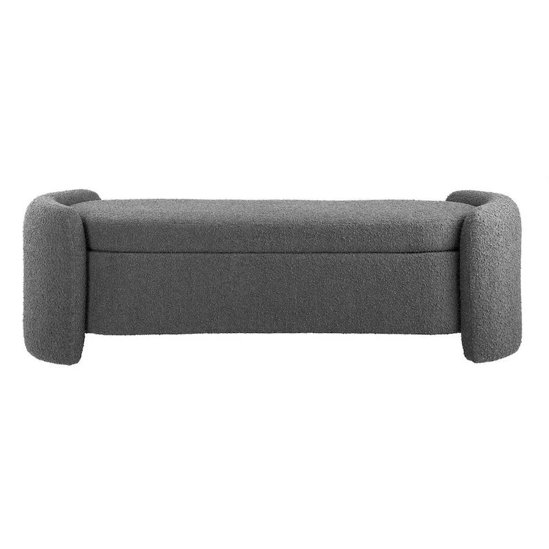Banc rembourré en bouclette