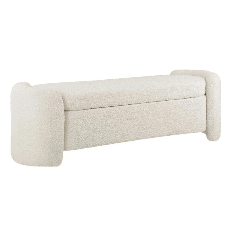 Banc rembourré en bouclette