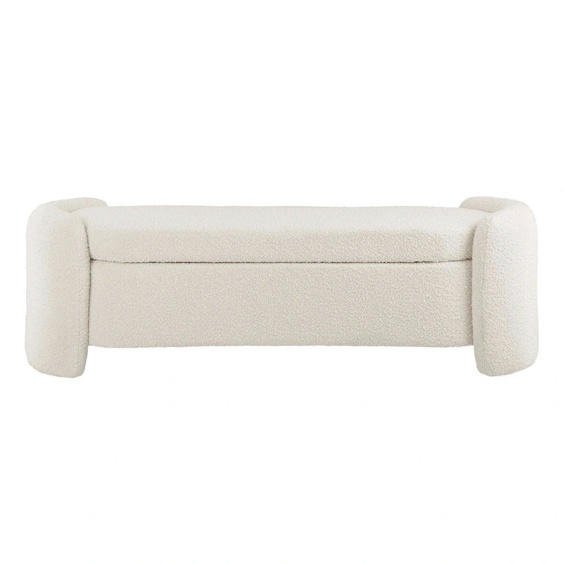 Banc rembourré en bouclette