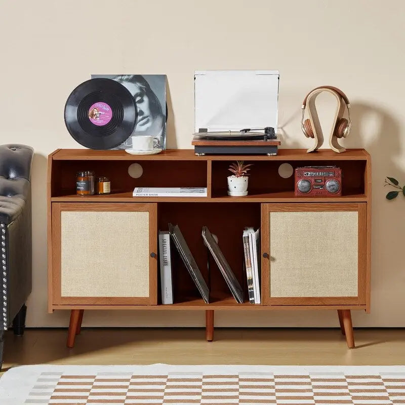Grand Meuble pour Platine Vinyle - 48,42P x 15,74L x 29,52H