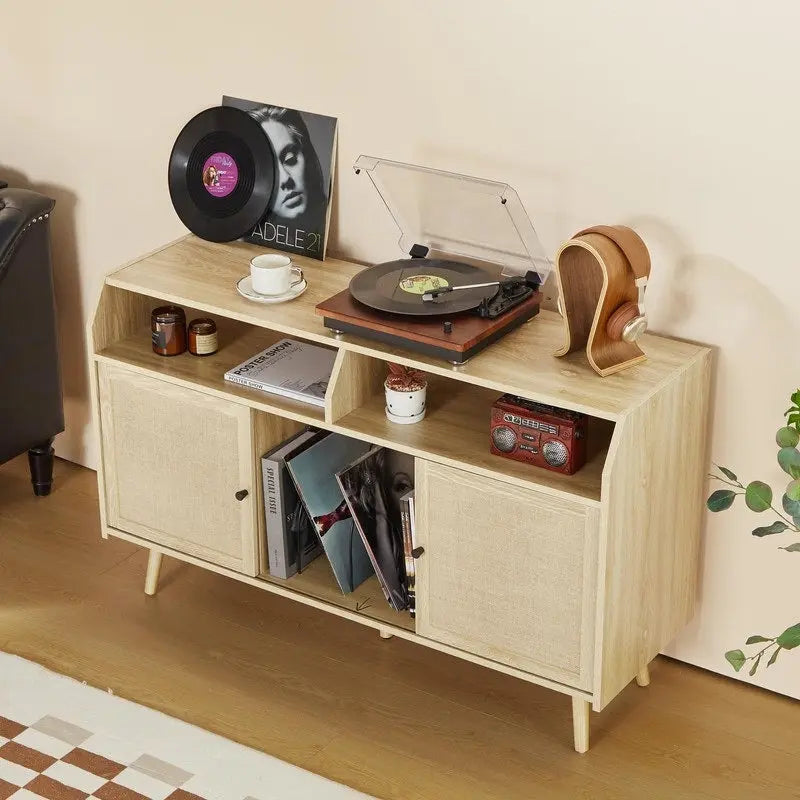 Grand Meuble pour Platine Vinyle - 48,42P x 15,74L x 29,52H
